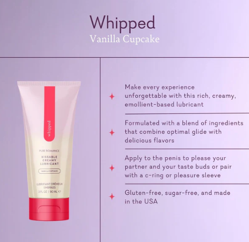 Whipped – Creamy Flavoured Lubricant