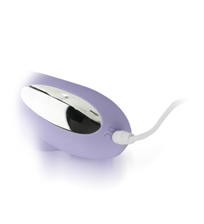 Seductive Bloom App-Controlled Thrusting Vibrator with Clitoral Stimulator