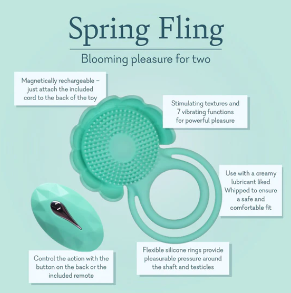 Spring Fling – Textured Dual C-Ring with Remote
