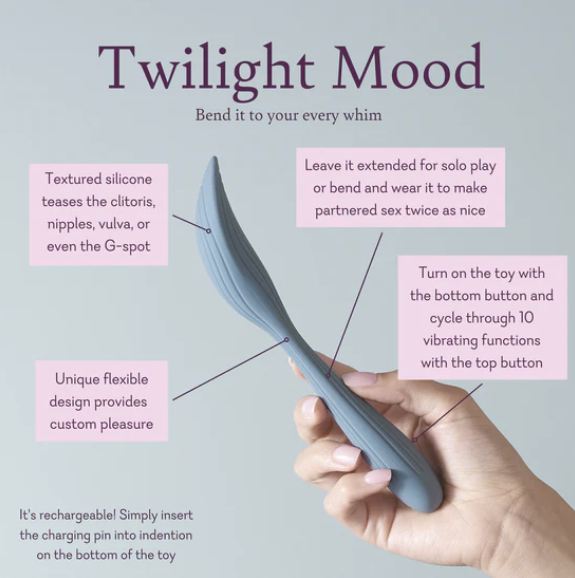 Twilight Mood Flexible Wand Vibrator