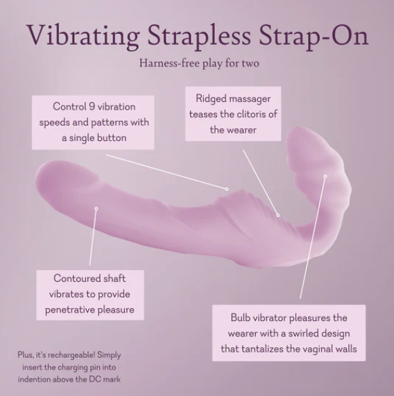 Vibrating Strapless Strap-On